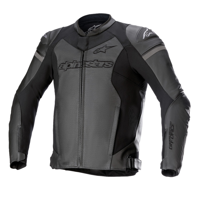 Kožená bunda na motocykel Alpinestars GP Force Airflow čierno-čierna