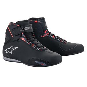 Topánky na motorku Alpinestars Sektor Waterproof čierno-červeno-šedo-camo