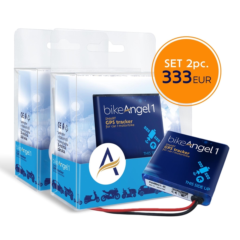 Systém pre monitorovanie a stráženie motorky bikeAngel 1 EU set 2 ks