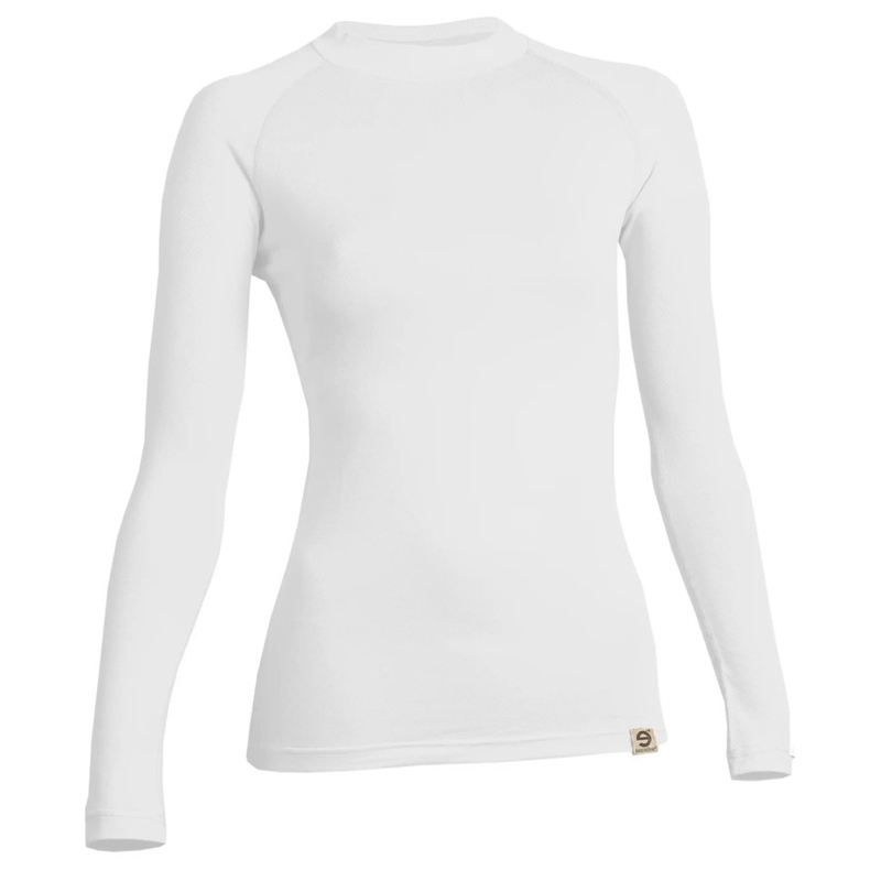 Dámske termo tričko nanosilver® Raglan biele - dlhý rukáv