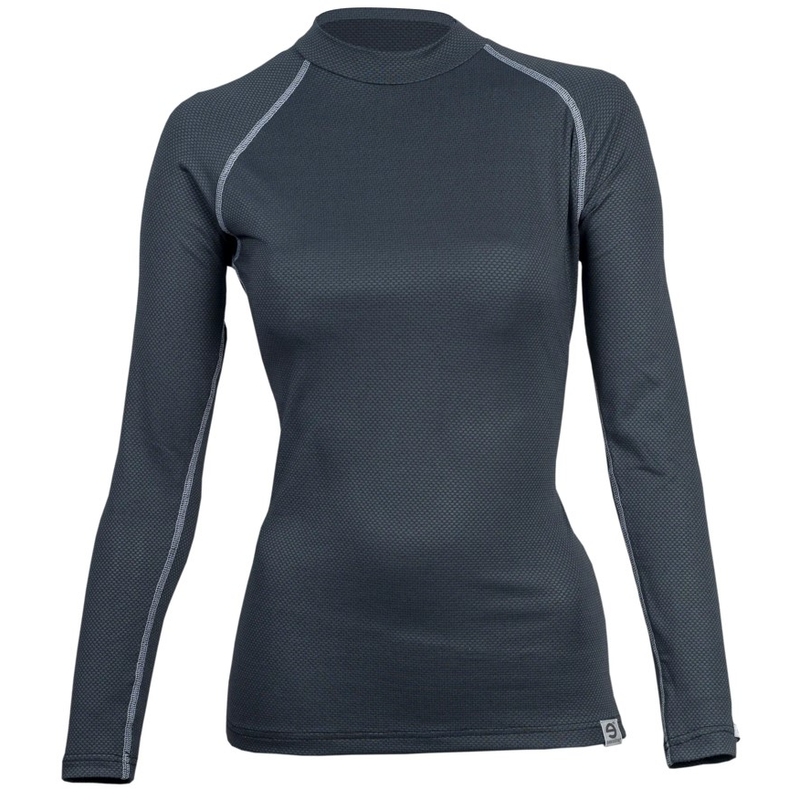 Dámske termo tričko nanosilver® Raglan antracitovo sivé - dlhý rukáv