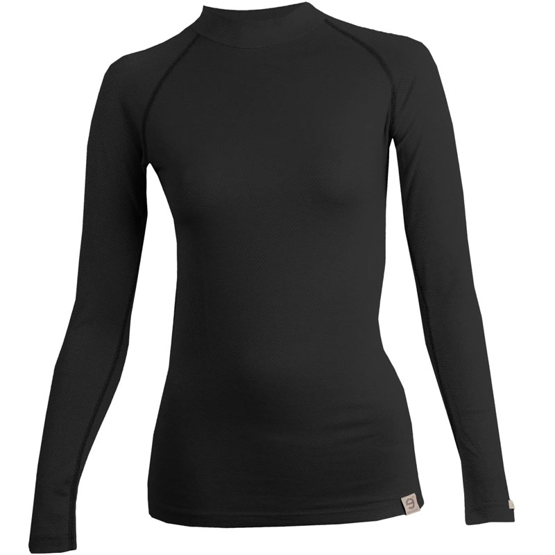 Dámské termo tričko nanosilver® MERINO čierné