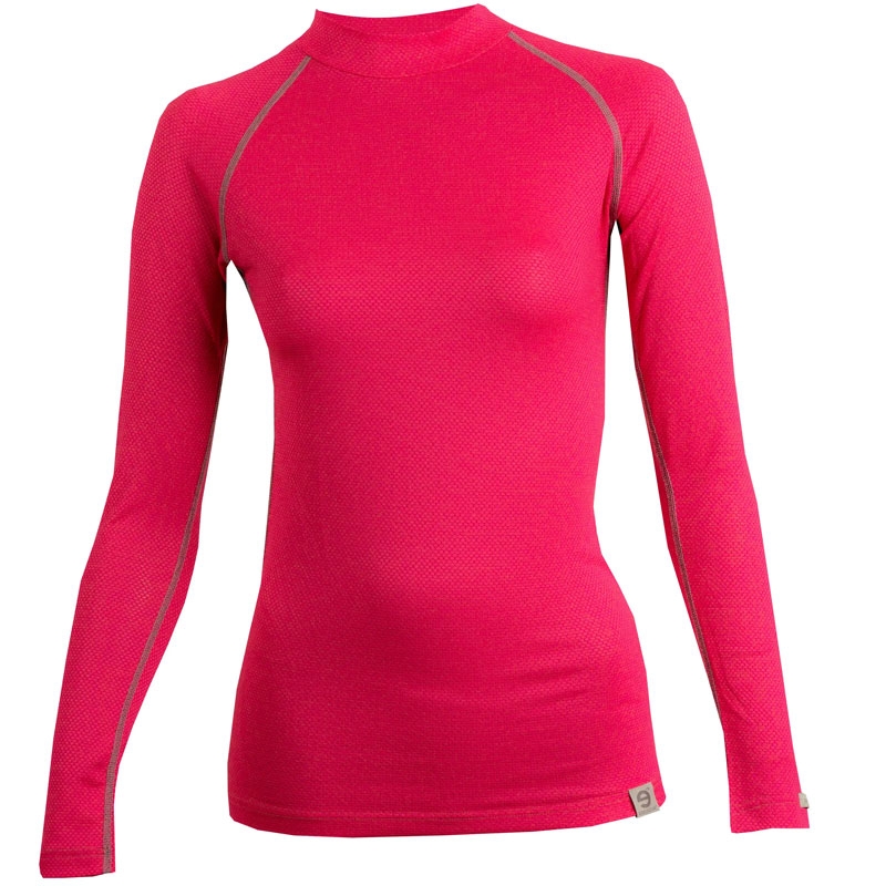 Dámske termo tričko nanosilver® MERINO ružové