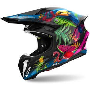 Motokrosová prilba Airoh Twist 3 Amazonia 2024 lesklá