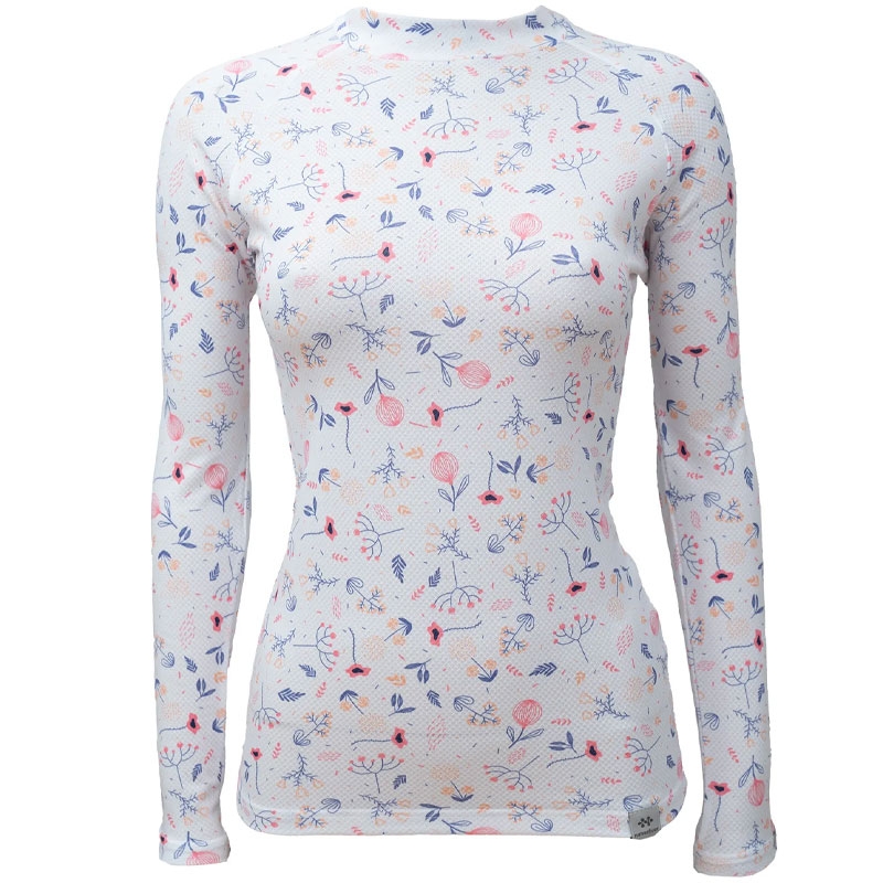 Dámske termo tričko nanosilver® Bloom biele