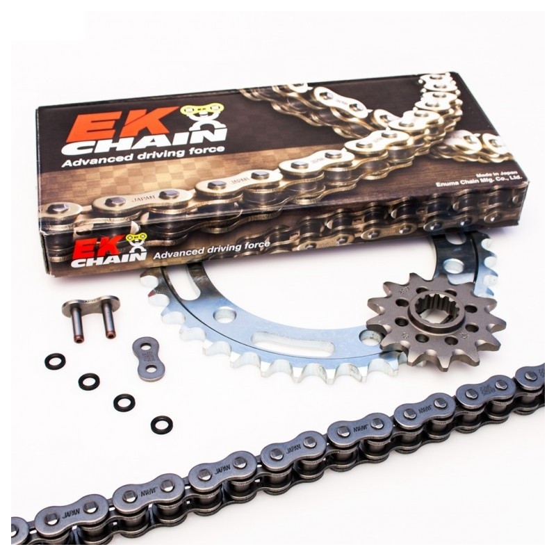 Reťazová sada EK -PREMIUM EK + JT with gold ZVX chain TOP quality