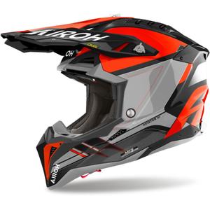 Motokrosová prilba Airoh Aviator 3 Saber 2024 lesklá oranžová