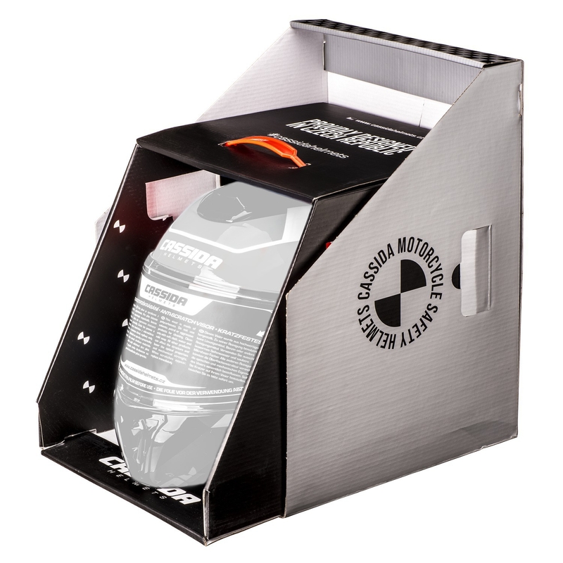 Odklápacia prilba na motockel Cassida Modulo 2.1 Profile matná čierno-šedo-oranžová