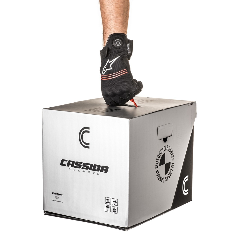 Odklápacia prilba na motockel Cassida Modulo 2.1 Profile matná čierno-šedo-oranžová