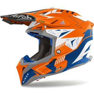 Motokrosová prilba Airoh Aviator 3 Spin 2024 fluorescenčno oranžová matná