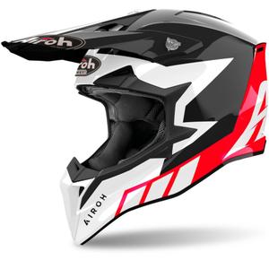 Motokrosová prilba Airoh Wraaap Reloaded 2024 lesklá červená