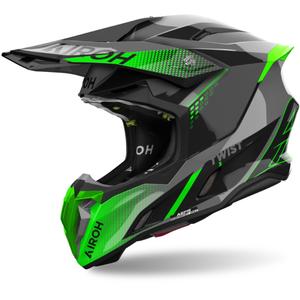 Motokrosová prilba Airoh Twist 3 Shard 2024 lesklá zelená