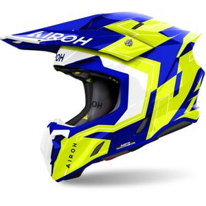 Motokrosová prilba Airoh Twist 3 Dizzy lesklá modro-žltá