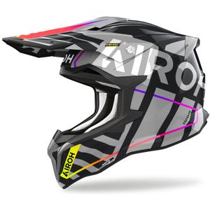 Motokrosová prilba Airoh Strycker Brave 2024 lesklá šedá výpredaj