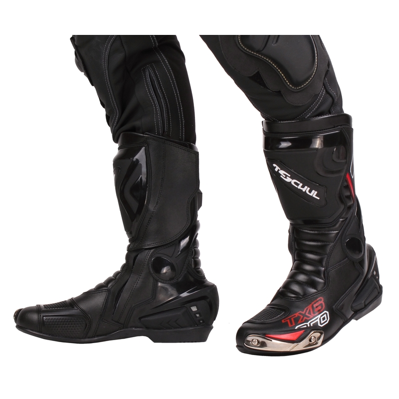 Vysoké čižmy na motocykel Tschul TX6-Pro čierne výpredaj