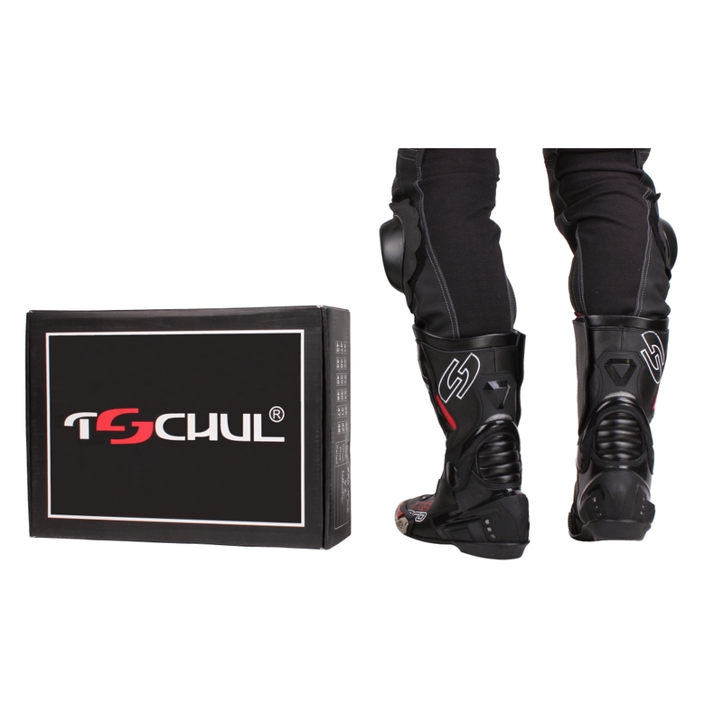 Vysoké čižmy na motocykel Tschul TX6-Pro čierne výpredaj