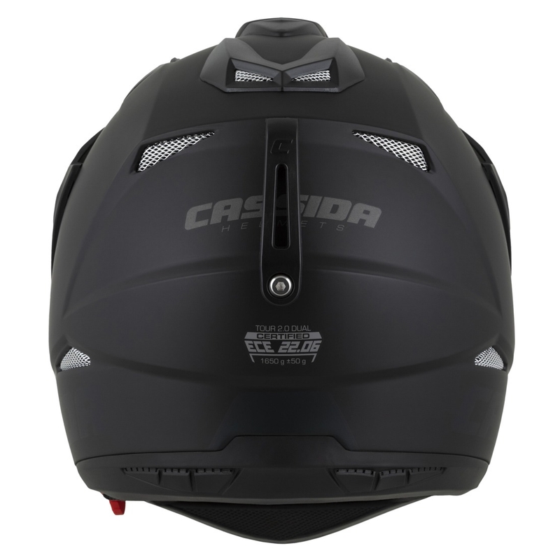 Enduro prilba Cassida Tour 2.0 Dual matná čierno-sivá s čiernym matným šiltom