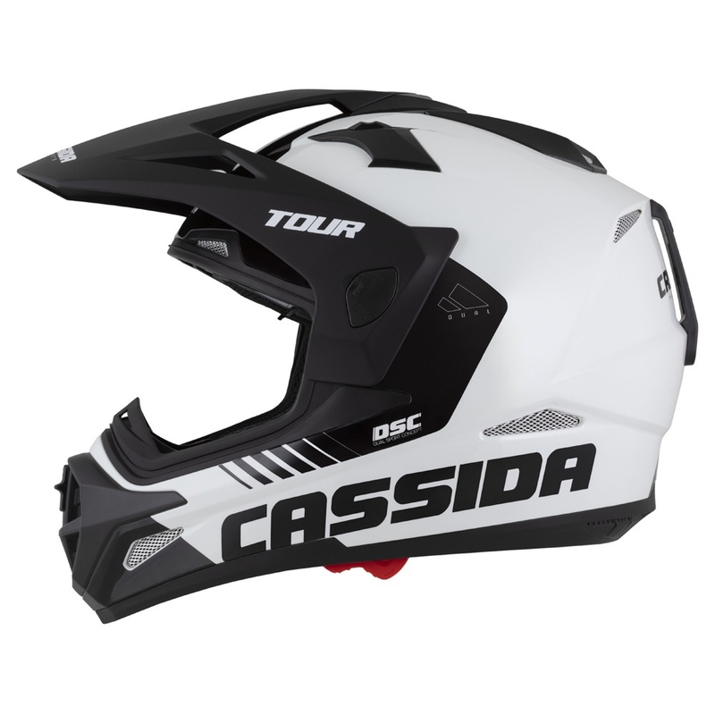Enduro prilba Cassida Tour 2.0 X-tra sivo-fluo žlto-čierna s čiernym matným šiltom