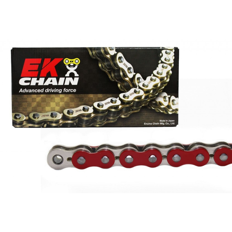 QX-krúžková reťaz -Made in JAPAN EK 530 SRX2 120 L RED