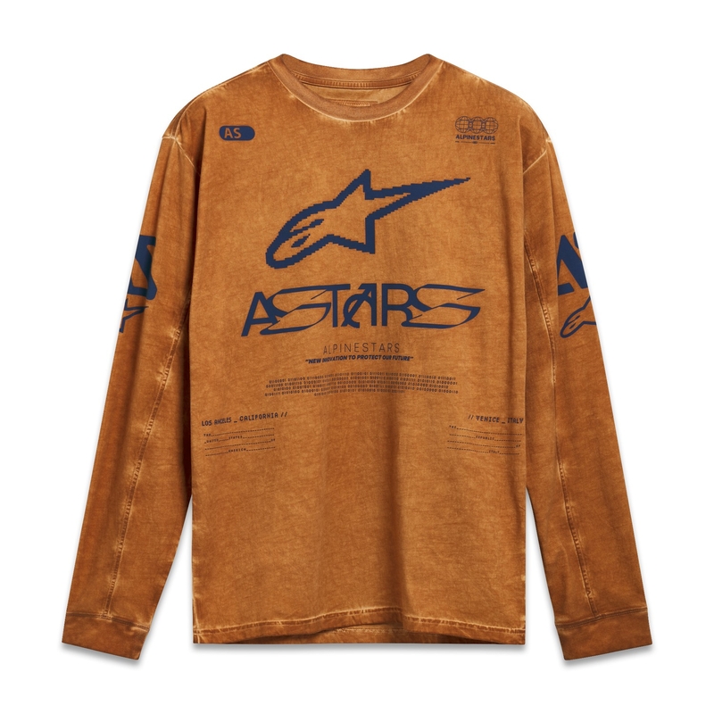 Tričko s dlhým rukávom Alpinestars Nook Knit ryšavé