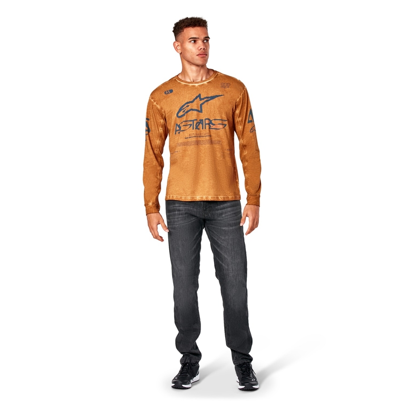 Tričko s dlhým rukávom Alpinestars Nook Knit ryšavé