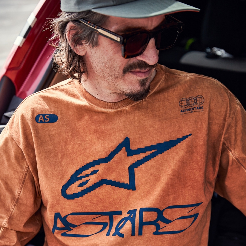 Tričko s dlhým rukávom Alpinestars Nook Knit ryšavé