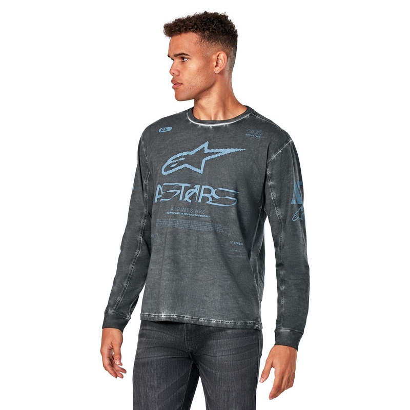 Tričko s dlhým rukávom Alpinestars Nook Knit tmavo sivé