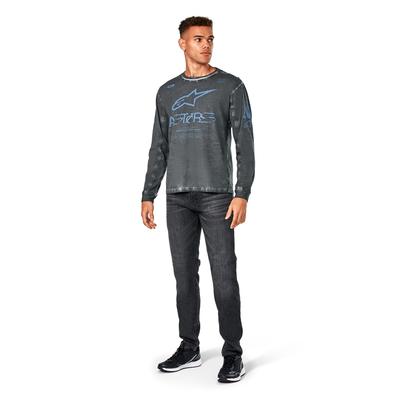 Tričko s dlhým rukávom Alpinestars Nook Knit tmavo sivé
