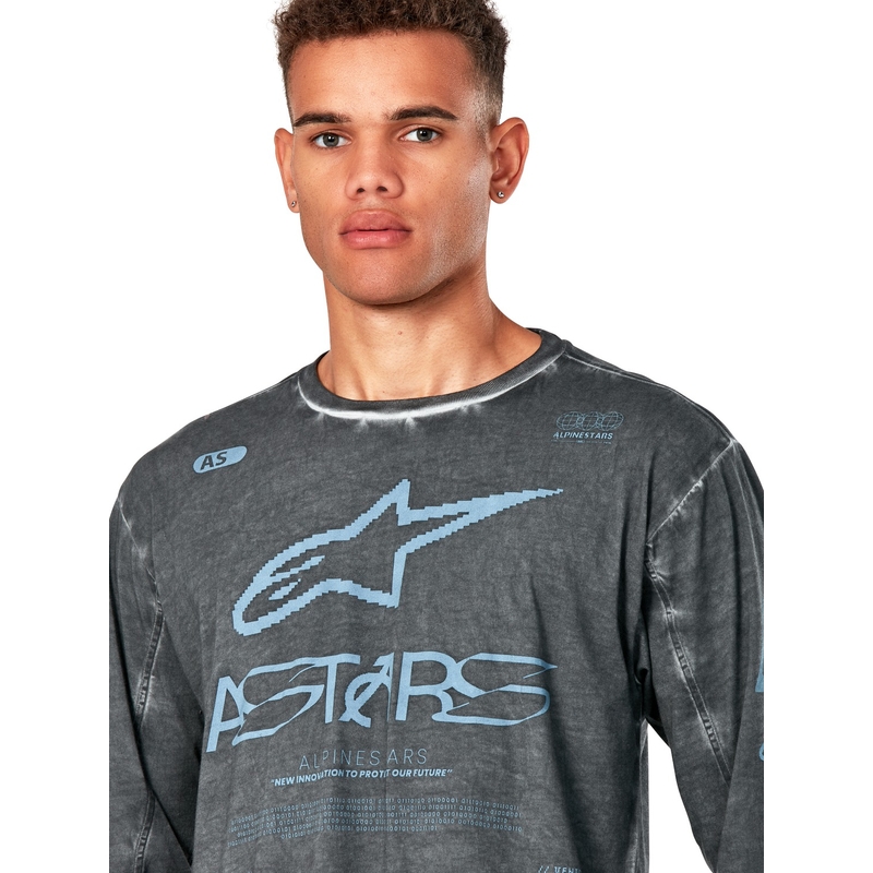 Tričko s dlhým rukávom Alpinestars Nook Knit tmavo sivé