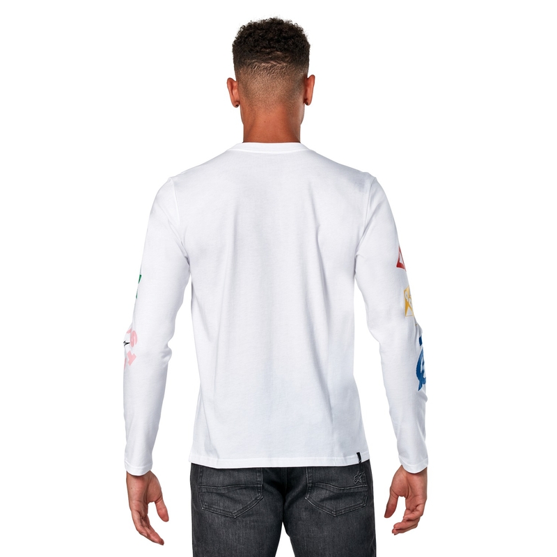Tričko s dlhým rukávom Alpinestars Brundo CSF ​​biele