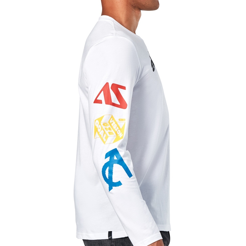 Tričko s dlhým rukávom Alpinestars Brundo CSF ​​biele