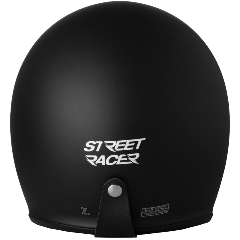 Otvorená helma na motorku Street Racer Shadow II matná čierna