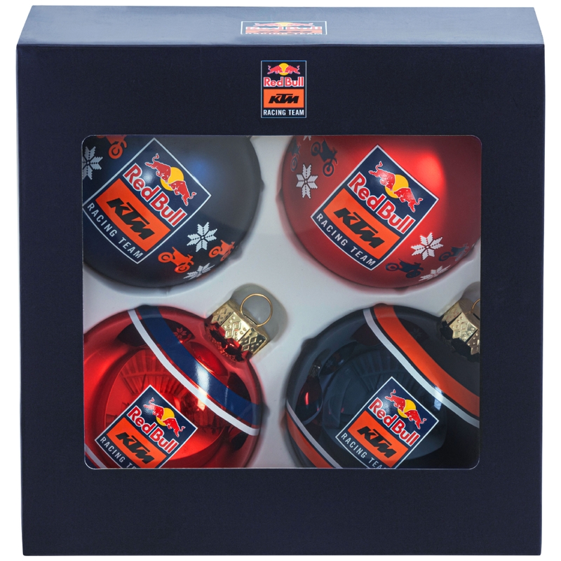 Vianočné banky Red Bull KTM Decoration Set modro-oranžové