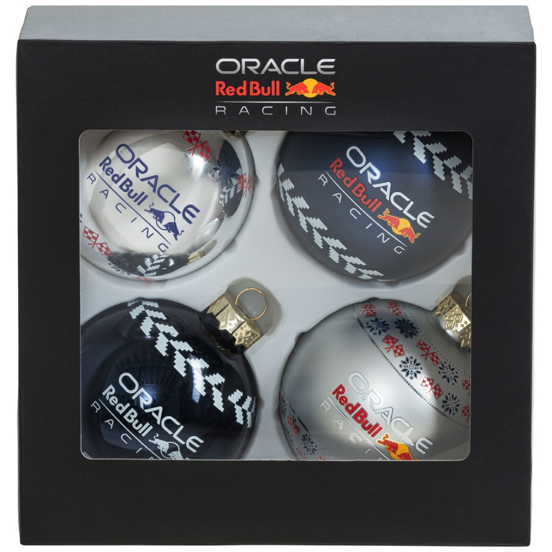 Vianočné ozdoby Oracle Red Bull Racing modro-strieborné