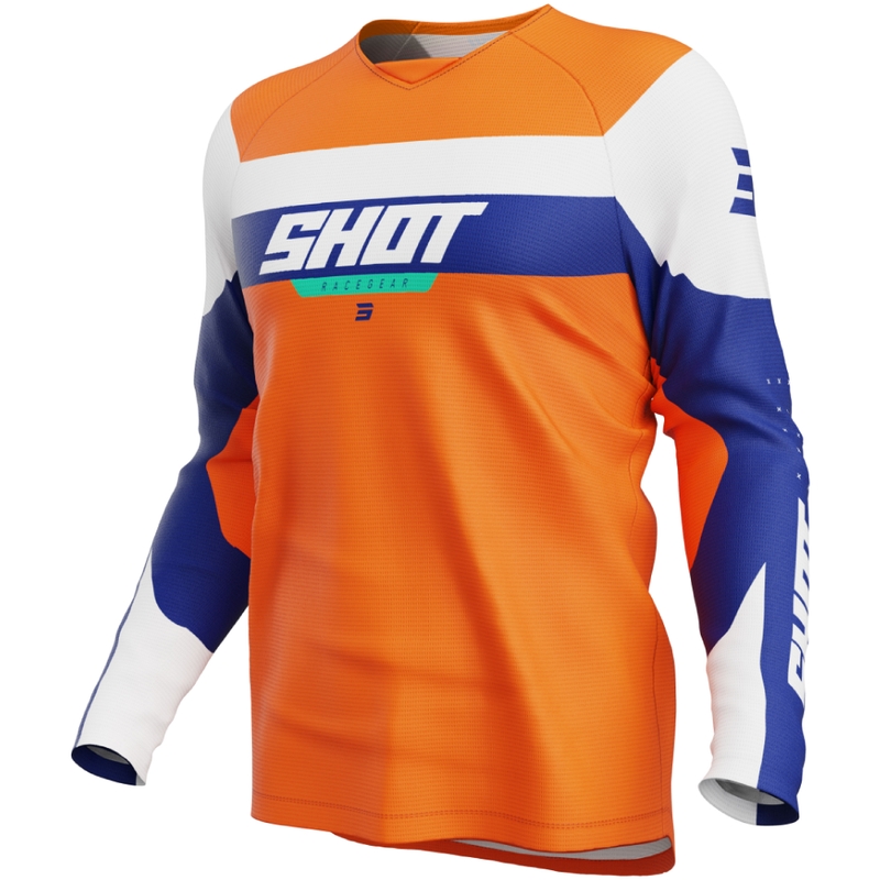 Detský motokrosový dres Shot Draw League oranžový