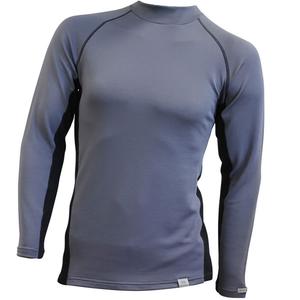 Pánske termo tričko nanosilver® Merino Stone šedo-čierne