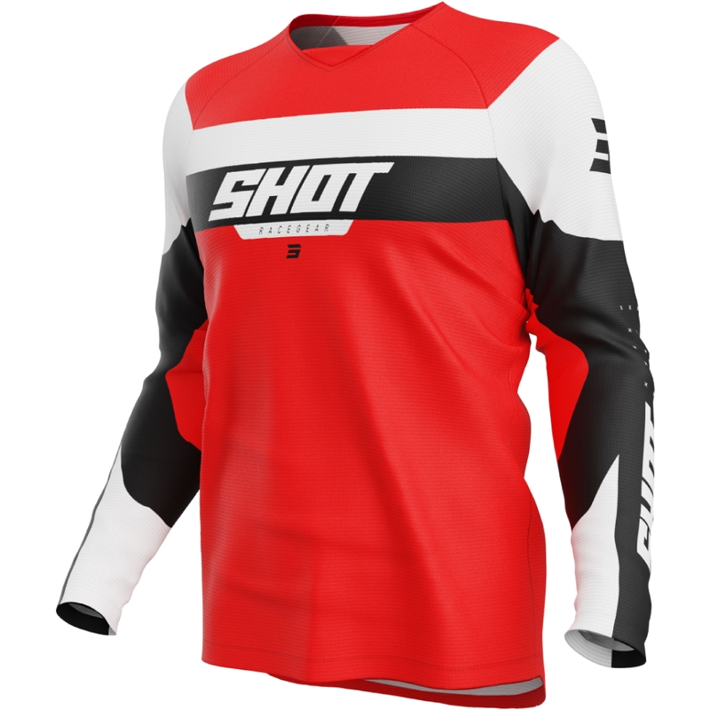 Detský motokrosový dres Shot Draw League červený