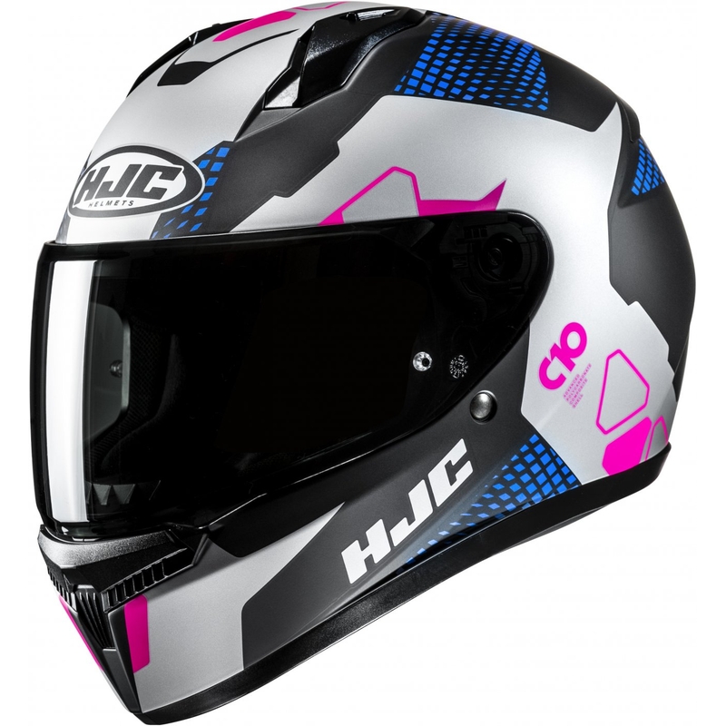 Integrálna prilba na motocykel HJC C10 Aspa MC28SF čierno-modro-ružovo-strieborná