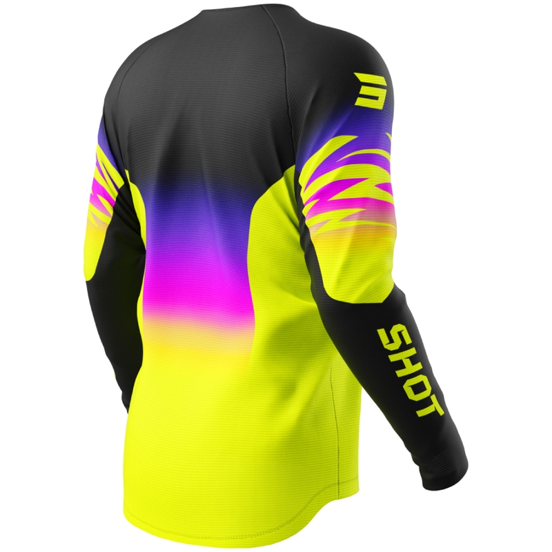 Detský motokrosový dres Shot Draw X-Trem fluo žltý