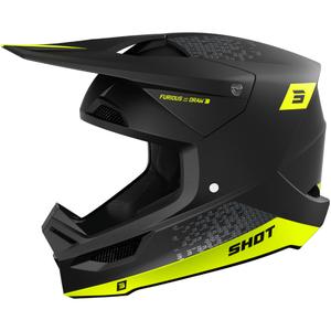 Motokrosová prilba Shot Furious Draw fluo žltá