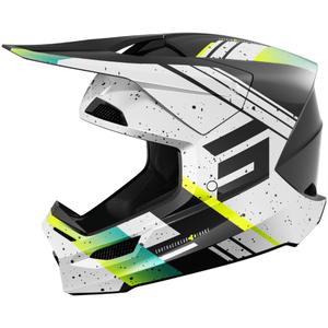 Motokrosová prilba Shot Furious Mirage modro-fluo žltá
