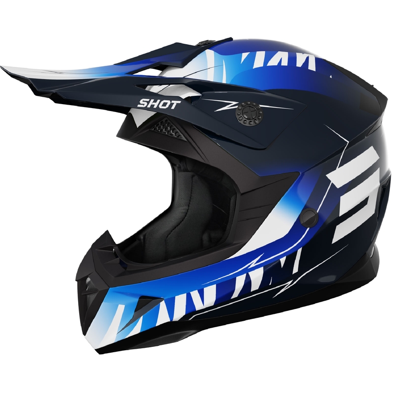 Detská motokrosová helma Shot Pulse X-Trem modrá