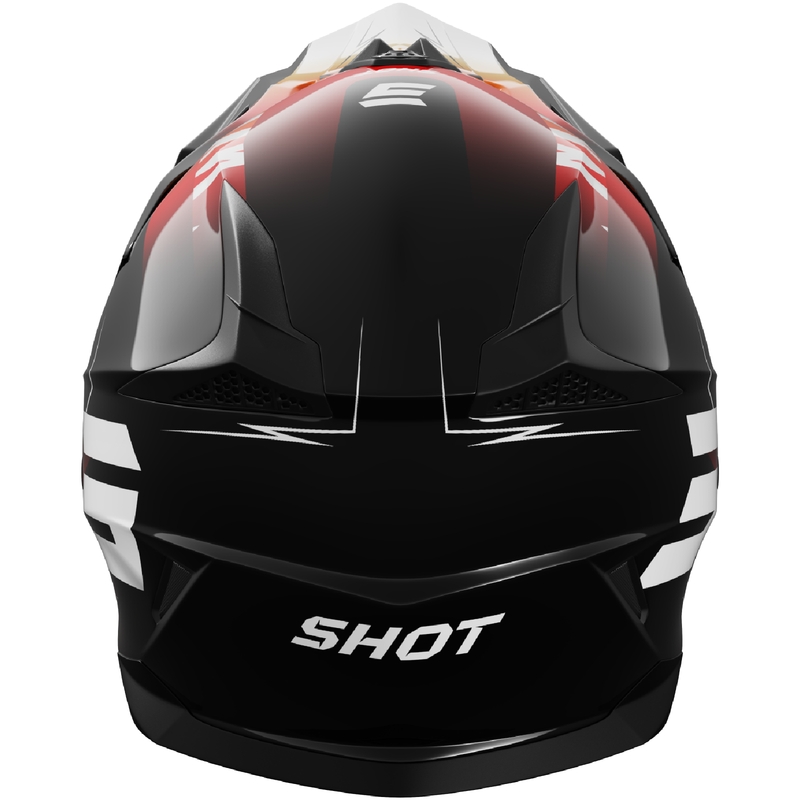 Detská motokrosová helma Shot Pulse X-Trem oranžovo-červená