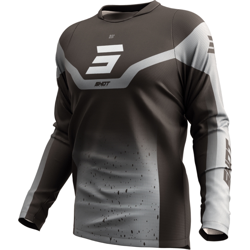 Motokrosový dres Shot Devo Blast čierno-sivý