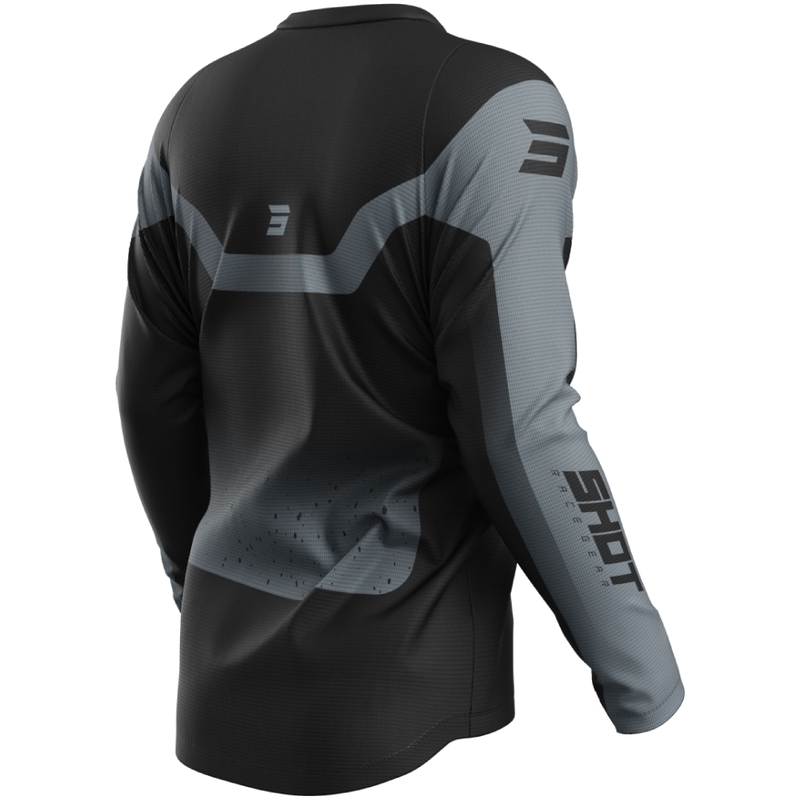 Motokrosový dres Shot Devo Blast čierno-sivý