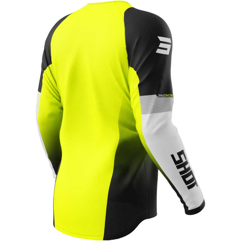 Motokrosový dres Shot Draw Instinct fluo žltý
