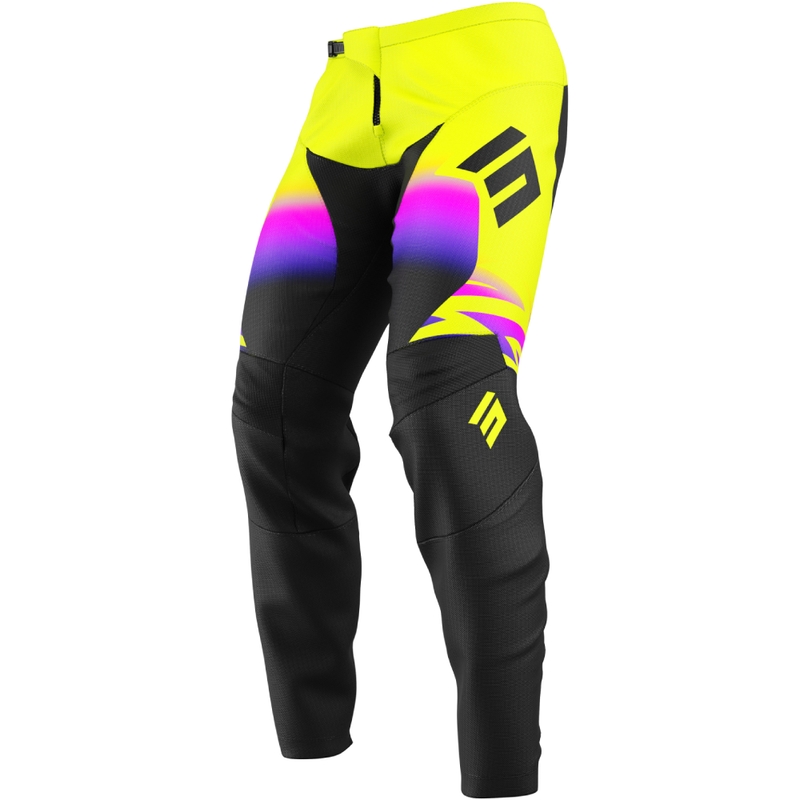 Detské motokrosové nohavice Shot Draw X-Trem fluo žlté