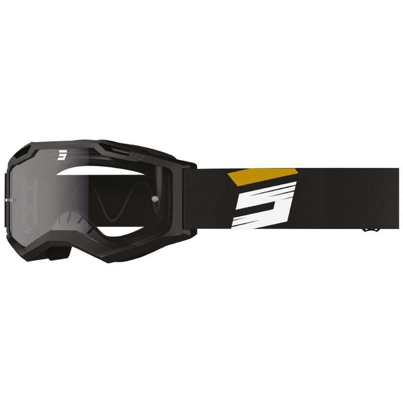Motokrosové okuliare Shot Assault 2.0 Claw zlaté s čírym plexi