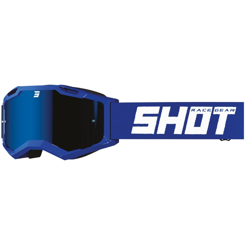 Motokrosové okuliare Shot Assault 2.0 Solid modré s iridiovým plexi