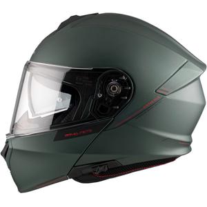 Odklápacia prilba na motocykel MT Genesis SV Solid A6 zelená matná